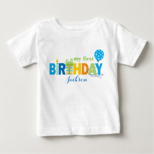 Personlig T-shirt för Första Födelsedagen