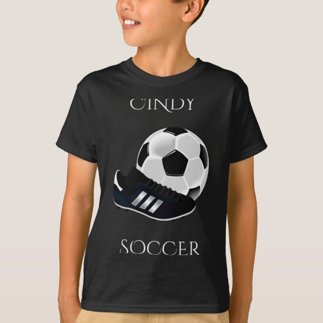 Personlig T-shirt för fotbollsskor  (Framsida)