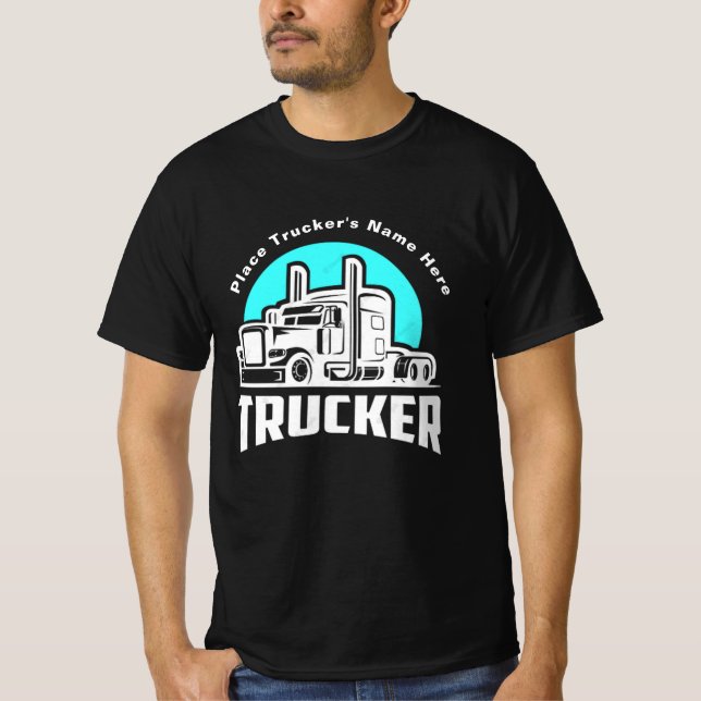 Personlig T-Shirt för Lastbilschaufför (Framsida)