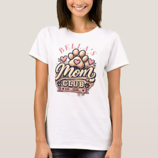 Personlig T-Shirt för Pet Mom Club | Anpassad hund