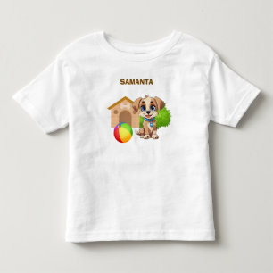 Personlig T-Shirt för Småbarn med Valp