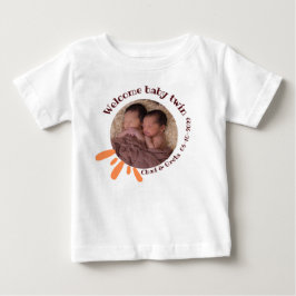 Personlig T-Shirt för Tvillingbarn | Anpassad Nyfö