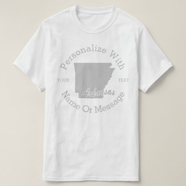 Personlig T-shirt från delstaten Arkansas (Design framsida)