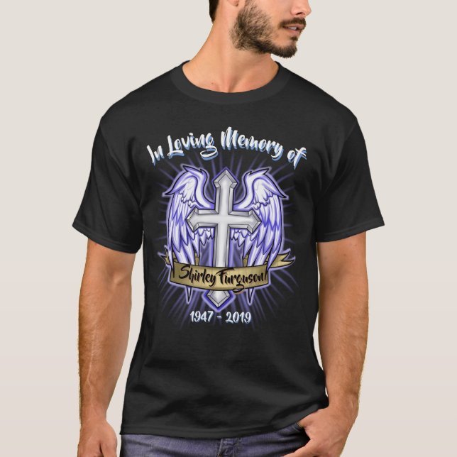 Personlig T-Shirt i kärleksfullt minne (Framsida)