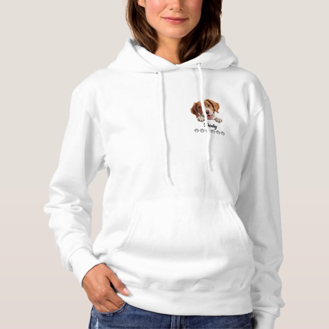 Personlig T-Shirt med Brittany Spaniel Hund (Framsida)