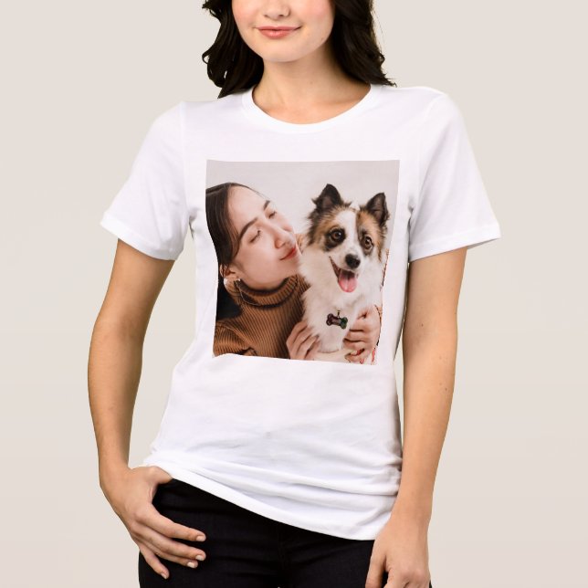 Personlig T-Shirt med hundfoto |  (Framsida)