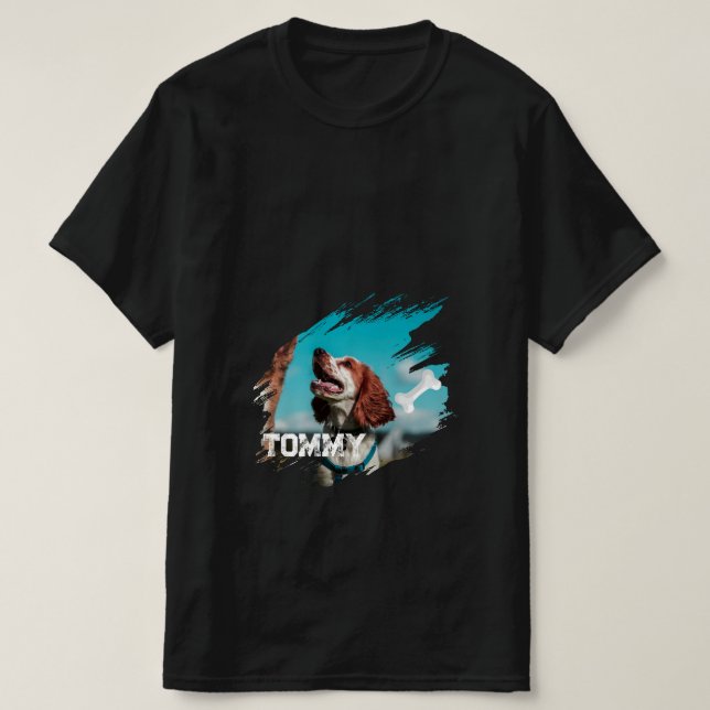Personlig T-Shirt med hundfoto (Design framsida)