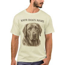 Personlig T-Shirt med Hundporträtt, Anpassat Husdj