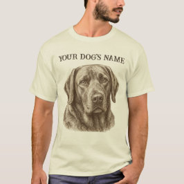 Personlig T-Shirt med Hundporträtt, Anpassat Husdj