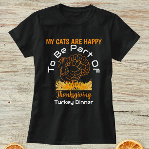 Personlig t-shirt med kalkonmåltidskatter på Thank