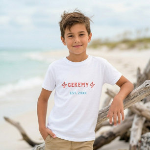 Personlig T-Shirt med Namn för Tonåringar Unisex