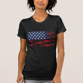 Personlig T-shirt med USA-flagga