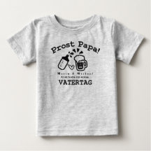 Personlig T-Shirt Pappa Baby Fars dag Exfit
