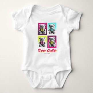 Personlig T-Shirt Söt Björn Baby Onesie