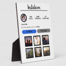 Personlig Tabletop Plaque med Easel