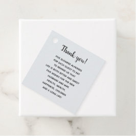 Personlig Tack Almond Wedding Favor Märkre Gåvor Etiketter