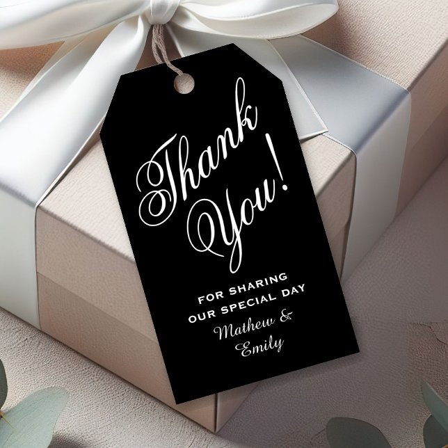 Personlig Tack Bröllopsförmån Presentetikett (Skapare uppladdad)