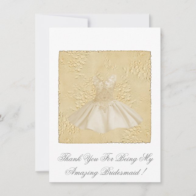 Personlig tack för att du är min Bridesmaid Inbjudningar (Framsida)