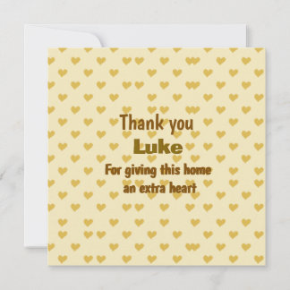 Personlig Tack för hjärtat Kort