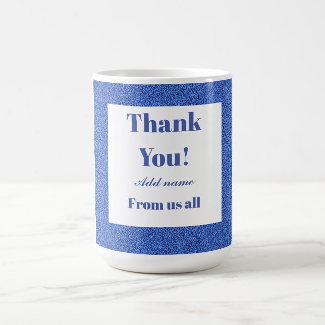 Personlig tack från oss alla mugg (Center)