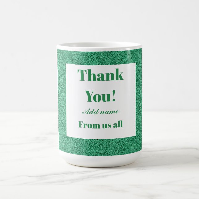 Personlig tack från oss alla mugg (Center)