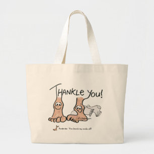 Personlig Tack Gift Jumbo Tygkasse