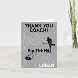 Personlig Tack Hockey Coach Rip the Net Kort