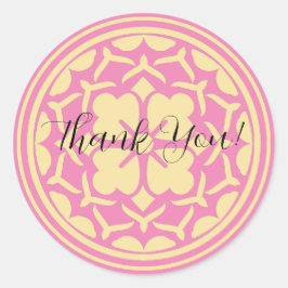 Personlig Tack Klöver Runt Klistermärke