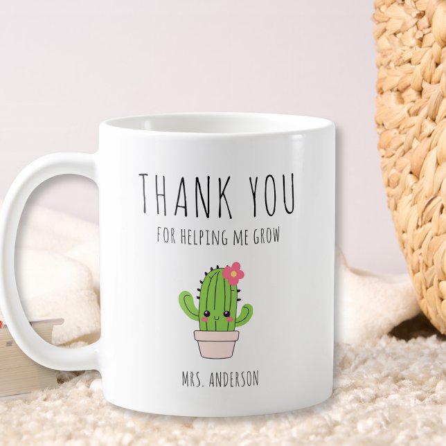 Personlig Tack Lärare Kaffemugg (Skapare uppladdad)