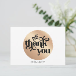 Personlig Tack Med Guld Cirkel Platt