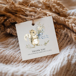 Personlig Tack Så Många Ekorre Baby Shower Gåvor Etiketter