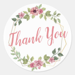 Personlig Tack Stickers Runt Klistermärke