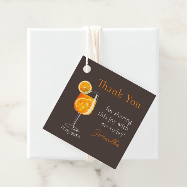 Personlig tack till möhippefirande gåvor etiketter (På plats)