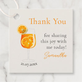 Personlig tack till möhippefirande gåvor etiketter