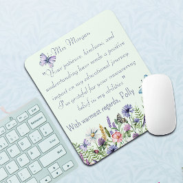 Personlig Tack Watercolor Wildblommor Musmatta