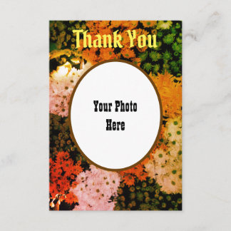 Personlig - tackkort: Blommigt Tack Kort