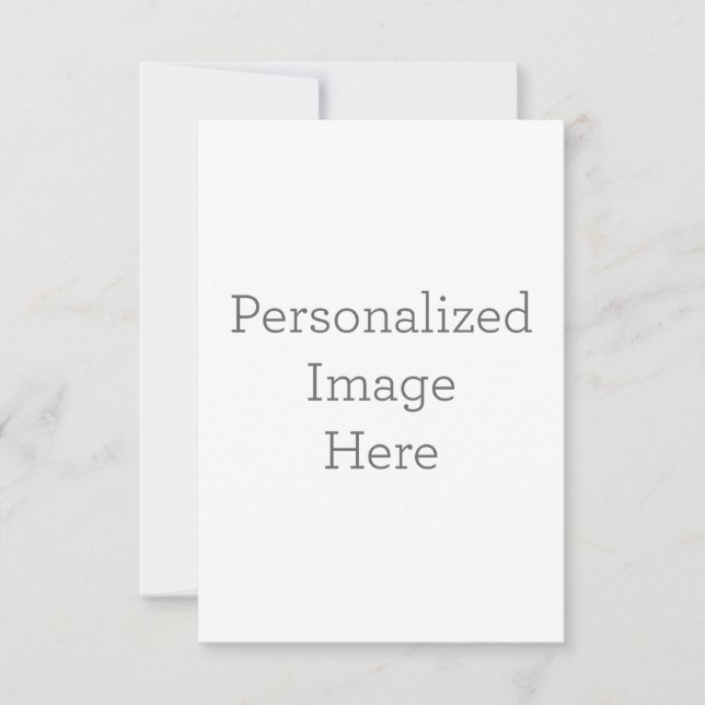 8.9 x 12.7 cm Platt Save The Date-kort (Framsida)