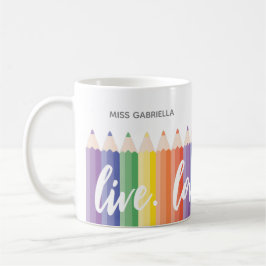 Personlig tacks-mugg för lärare kaffemugg