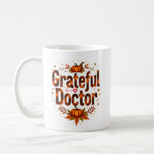 Personlig Tacksam Doktor Thanksgiving Kaffemugg
