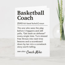 Personlig tacksamhet till baskettränare