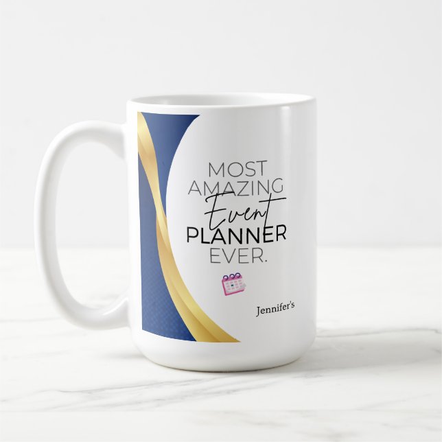 Personlig tacksamhet till evenemangsplanerare kaffemugg (Vänster)