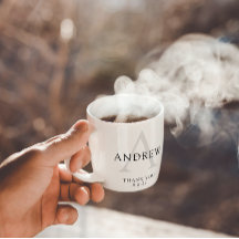 Personlig tacksamhetsmugg till brudgummen