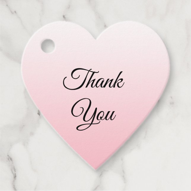 Personlig Tacksamt Rosa Present Gåvor Etiketter (Framsida)