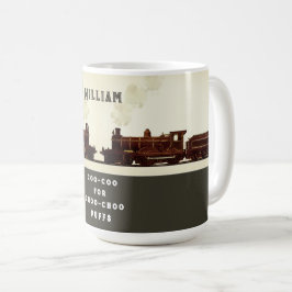 Personlig tågentusiast kaffemugg