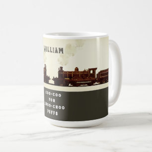 Personlig tågentusiast kaffemugg