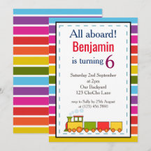 Personlig tågfödelsedagsfest för alla åldrar