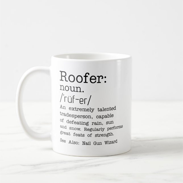 Personlig Takläggare Kaffemugg (Vänster)