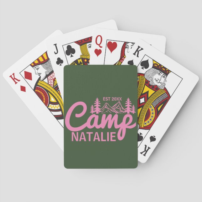 Personlig tältmöhippa Brudtärnor Casinokort (Baksidan)