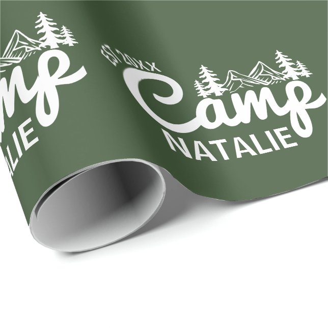 Personlig tältmöhippa Sidanbeställd Presentpapper (Rullad Hörn)