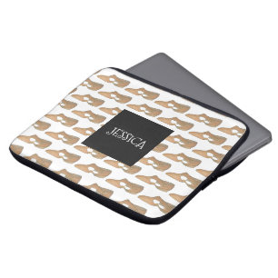 Personlig Tan Lyrical Shoe Dance Teacher Gift Laptop Sleeve